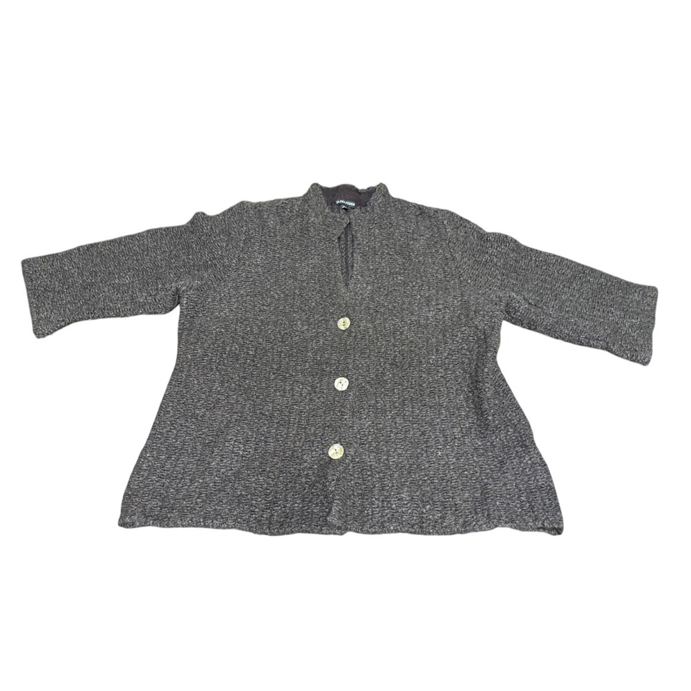 Eileen Fisher Organic Merino Alpaca Wool Cardigan Sz Medium